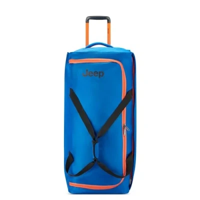 Image of Jeep Js009d Two Wheel Rolling Travel Duffle Bag, Blue, 31 Inch, Bag