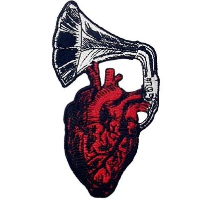 Image of Let My Heart Be Heard Patch Embroidered Badge Iron On Sew Emblem