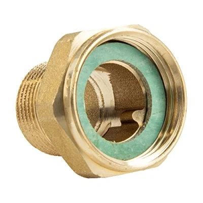 Image of tecuro CW617N 3/4 inch union nut x 1/2 male thread blank brass