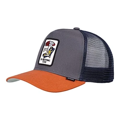 Image of Djinns DNC New 1.5 Charcoal/Rust HFT Trucker Cap One Size