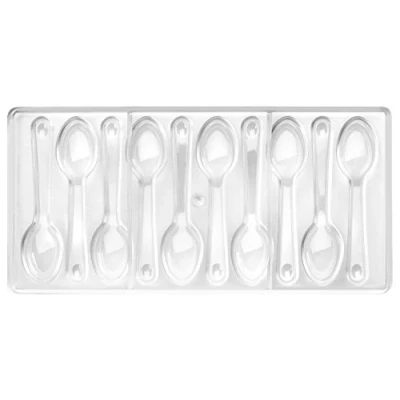 Image of IBILI 799402 CONICAL CHOCOLATE MOLD SPOONS, White