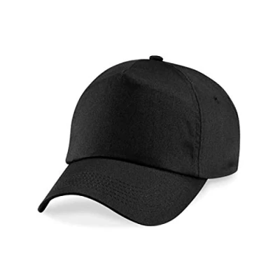 Image of Beechfield Unisex B010.SAN 5 Panel Cap Black, One Size