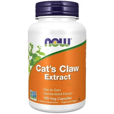 Image of Now Food, Cat&#039;s Claw Extract, High Dose, 120 Vegan Capsules, Vegetarian, Soy Free, Gluten Non GMO