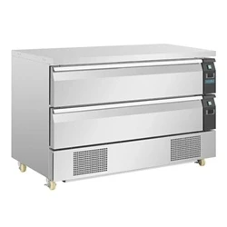 Image of Polar U Series Double Drawer Dual Temp Counter Fridge Freezer 6xGN