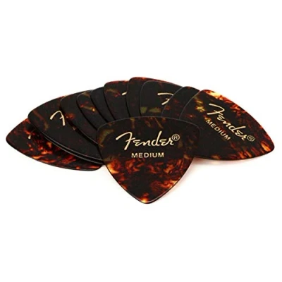 Image of Fender 198 0346 800 346 Shape Classic Celluloid Picks Shell, Medium (12)