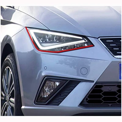 Image of Devil Eye red style stripe self adhesive for headlights car styling tuning film foil weatherproof DEVW KX004