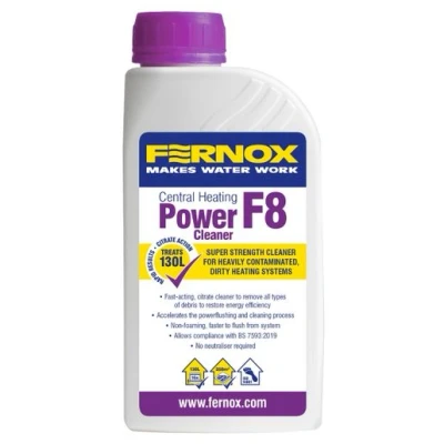 Image of Fernox F8 Super Strength Cleaner Boiler Central Heating System Sludge Remover Radiator Protector Inhibitor 500ml