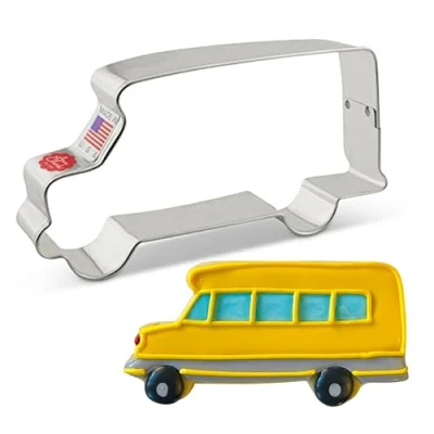 Image of Ann Clark Cookie Cutters School Bus Cutter, 11.43 cm