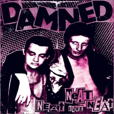 Image of The Damned Neat Half Purple/Half White vinyl Sealed 2024 USA 7&quot; CLO4930