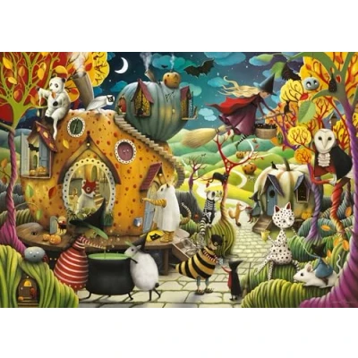 Image of Ravensburger Happy Halloween Jigsaw Puzzles for Adults and Kids Age 12 Years Up 1000 Pieces