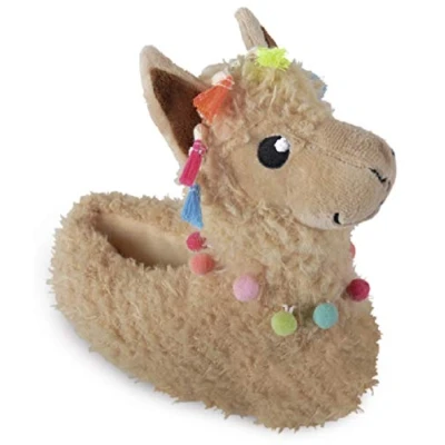 Image of STC Stores Womens Ladies Soft Comfy Novelty 3D Slippers Animal Character House Slipper (Llama, L, large)
