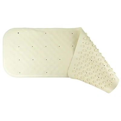 Image of HOMECRAFT Extra Long Bath Mat, Bathtub and Shower Non Slip Pad with Drainage Holes, Perforated standard or Sit Made Suction Cups for Grip Quality Rubber