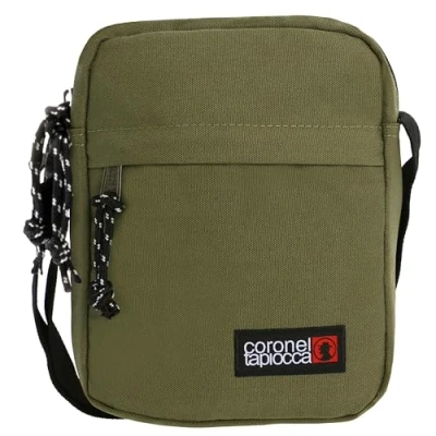 Image of Coronel Tapioca Men&#039;s Shoulder Bags Bag for Daily Use, Casual, Travel or Business, Khaki, 17.5 x 22 5.5 cm, Simple