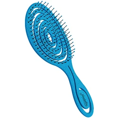 Image of Ninabella Detangling Hair Brush for Women, Men &amp; Children Does not Pull on Recycled Straightening Brushes Straight, Curly Wet Detangle Unique Spiral Hairbrush