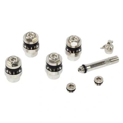 Image of NAAA 1x Set Optivent Hidden Invisible 11.3mm Silver Metal Valve Stems Caps, Universal Fit, TÜV Tested