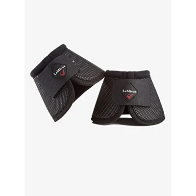 Image of LeMieux Ballistic Overreach Horse Boots Over Reach or Bell for Horses Protective Gear and Training Equipment Equine Boots, Wraps &amp; Accessories (Black/Medium)