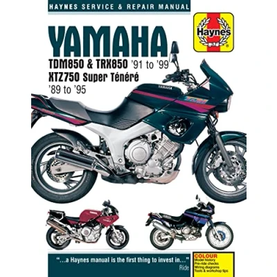 Image of Yamaha TDM850, TRX850 &amp; XTZ750 (89 99) Haynes Repair Manual (Paperback)
