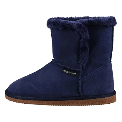 Image of Hush Puppies Women&#039;s Ashleigh Slipper, Navy, 4 UK