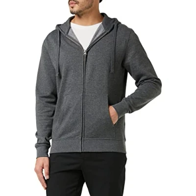 Image of Kustom Kit Men&#039;s Superwash 60 Klassic Hooded Jacket Hoodie, Grey (Dgm), X Large (Size:XLG)