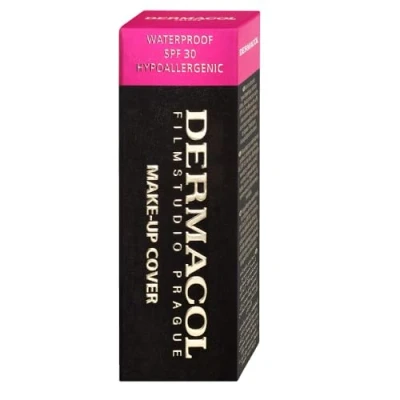 Image of Dermacol Mini Full Coverage Foundation 13g, Liquid Makeup Matte with SPF 30, Waterproof for Oily Skin, Acne, &amp; Under Eye Bags, Long Lasting Products Shade 218