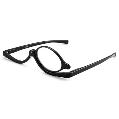 Image of JM Makeup Reading Glasses Magnifying Flip Down Cosmetic Readers for Women Black +1.5