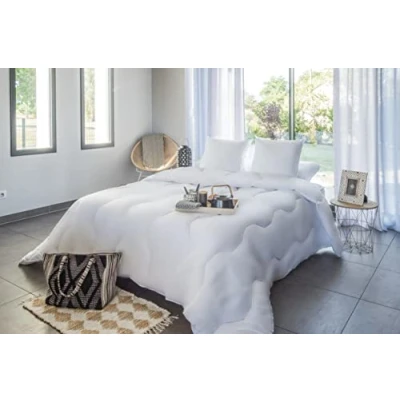 Image of blanrêve Synthetic Quilt Lightweight and Breathable Anti Dust Mite Single Bed Eco Friendly (White, 140 x 200 cm)