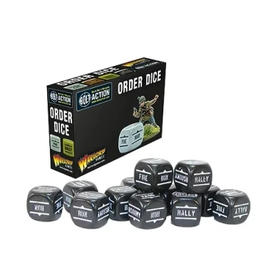 Image of Order Dice for Bolt Action (Black) by Warlord Games