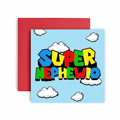 Image of Huxters Birthday Cards for Men Super Funny Card him Nephew Day Best Friend Fun Happy 14.8cm (Nephew)