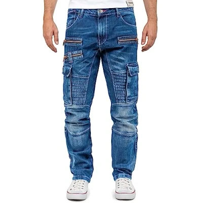 Image of Cipo &amp; Baxx Men&#039;s Jeans CD798 bans Blue W32/L34