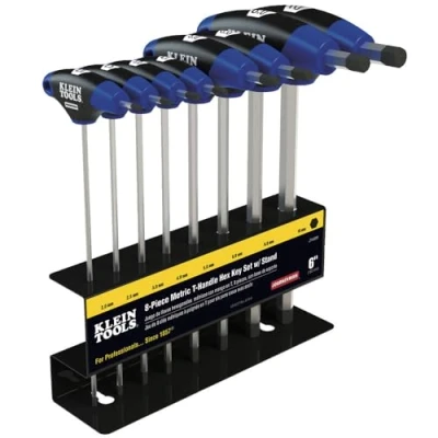 Image of 9 Inch Metric Journeyman T Handle Set 8 Piece Klein Tools JTH98M