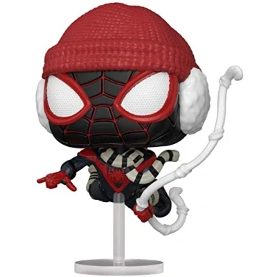 Image of Funko POP! Games: Miles Morales Winter Suit Spider man Game Collectable Vinyl Figure Gift Idea Official Merchandise Toys for Kids &amp; Adults Video Games Fans