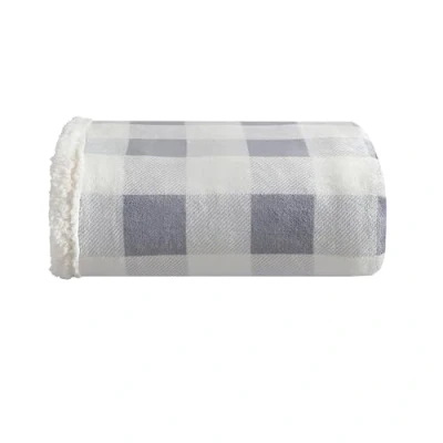 Image of Eddie Bauer Mountain Plaid Throw, 50x60, Grey