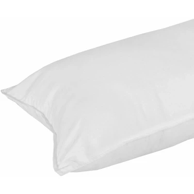 Image of HOMESCAPES Microfibre Euro Continental Pillow 40cm x 80cm (16″x32″) Luxury Synthetic European Pillows Soft Support 100% Casing