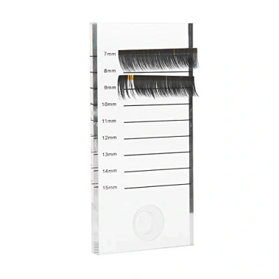 Image of Eyelash Extension Stand, Acrylic lash Pallet Extensions Lashes Palette Make Up Tool With Ring Glue Holder