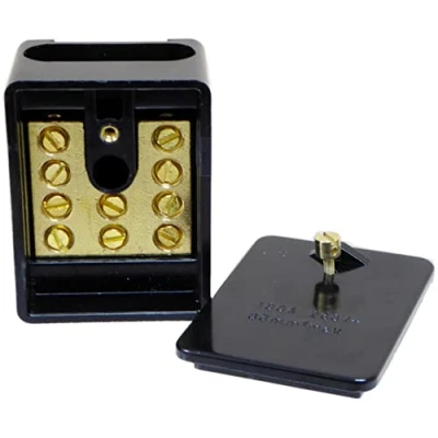Image of 100 Amp 5 Way Link Block Single Pole ISCO Type Connector Junction Box for Max. 35mm² Cables