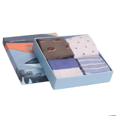 Image of Babies and Kids 4 Pair Thought Ray Bamboo Hedgehog Gift Boxed Socks Multi 12 24 Months