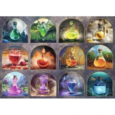 Image of Ravensburger 12000552 Magical Potions 1000 pieces jigsaw Puzzle for adults and kids age 14 years up, fantasy