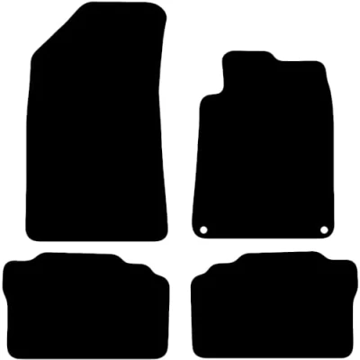 Image of Carsio Carpet Car Mats For Peugeot 508 2011 2019 Tailored Fit Floor Mat Set Complete Accessory Black Custom Fitted All Weather, Anti Slip Backing &amp; Trim