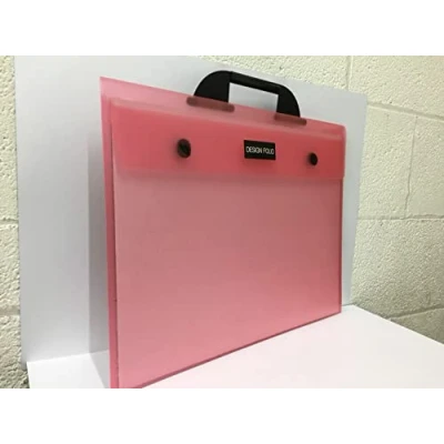 Image of Westfolio Art Portfolio Folder Raspberry A3, 100 Sheet Capacity, Carry Case Bag for Art, Painting Keeps Paper Flat Travel