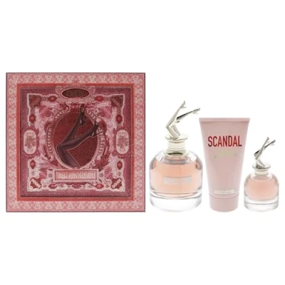 Image of Scandal by Jean Paul Gaultier for Women 3 Pc Gift Set 2.7oz EDP Spray, 0.20oz 2.5oz Perfumed Body Lotion
