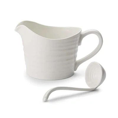 Image of Sophie Conran Sauce Jug &amp; Mini Ladle White