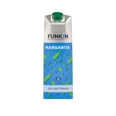 Image of Funkin Margarita Pre Made Cocktail Mix 1 Litre (Case of 6) Just Add Spirits, Perfect For Parties