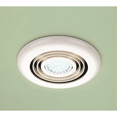 Image of HIB 32600 Cyclone White Showerlight with LED Cool Lamp &amp; High Power Inline Fan