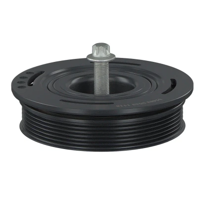 Image of 1230300Q0K, 1230300Q0KS1 Crankshaft Pulley FEBI BILSTEIN 33699 6PK 166, 152mm 5 with screw BMTS Turbo NEW VAUXHALL: Vivaro Van, Movano Mk1