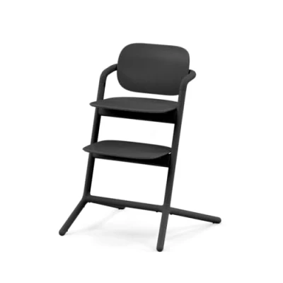 Image of Cybex Gold LEMO High Chair, Grows with your Child, 3 99 Years, Usable from Birth Separate Attachments, Aluminium/Plastic, Stunning Black