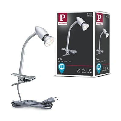 Image of Paulmann Gesa clip on light, matt chrome