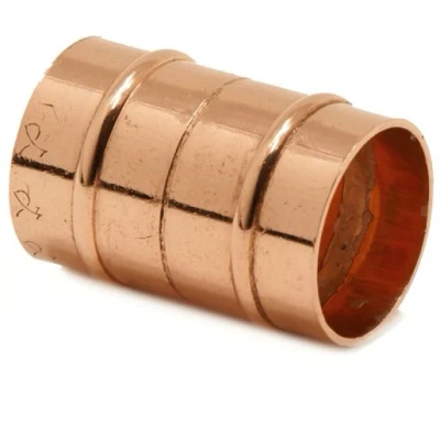 Image of Pegler Yorkshire Solder RIng Straight Coupling 15mm YPS1 08010.