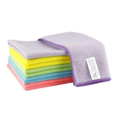 Image of LEVIATAN Pack of 10 Microfiber Cloths Reusable and Multifunctional Very Absorbent For Use in the Kitchen, Bathroom Car 40 x cm Mixed Colors