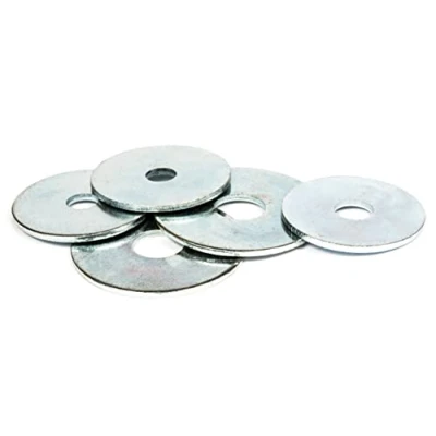 Image of Large Flat Repair Washer Steel Penny Mudguard Car Body Washers (Pack of 20) (M10 x 50mm 3mm)