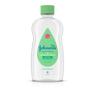 Image of Johnson &amp; Baby Oil Aloe Vera Vitamin E 415 ml